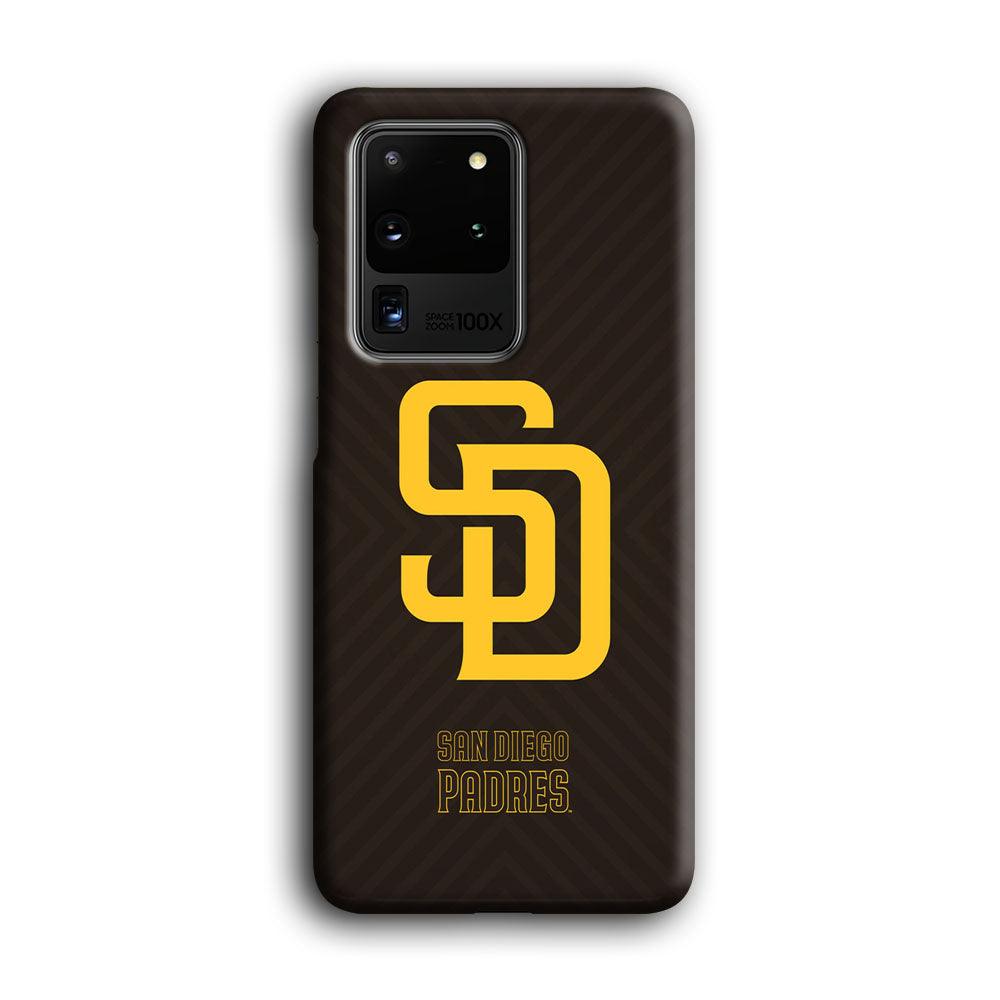 San Diego Padres Shape and Emblem Samsung Galaxy S20 Ultra Case-Oxvistore