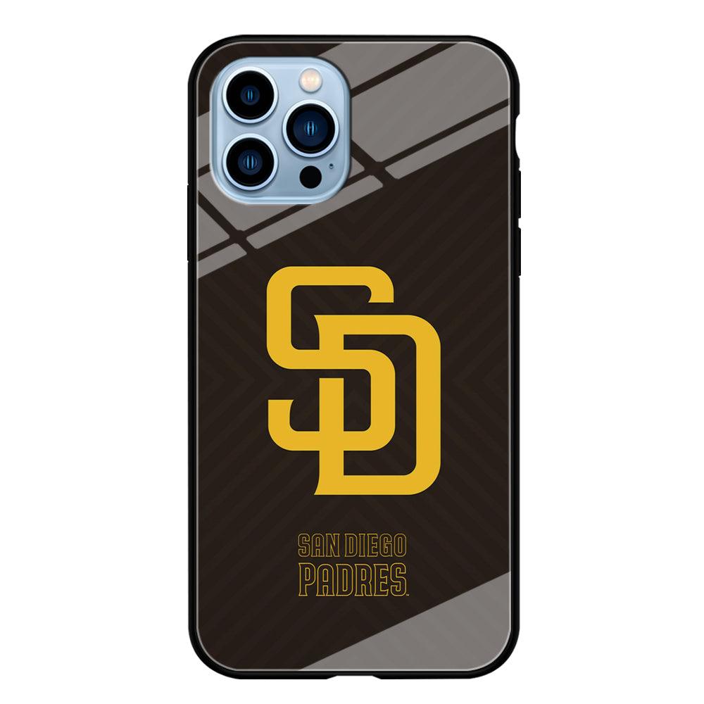 San Diego Padres Shape and Emblem iPhone 14 Pro Max Case-Oxvistore