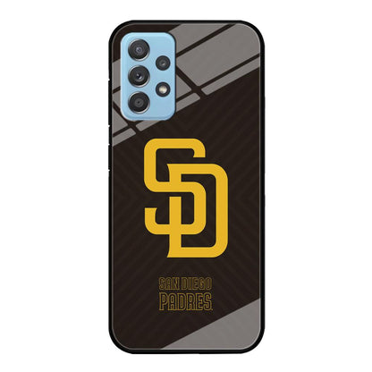 San Diego Padres Shape and Emblem Samsung Galaxy A52 Case-Oxvistore