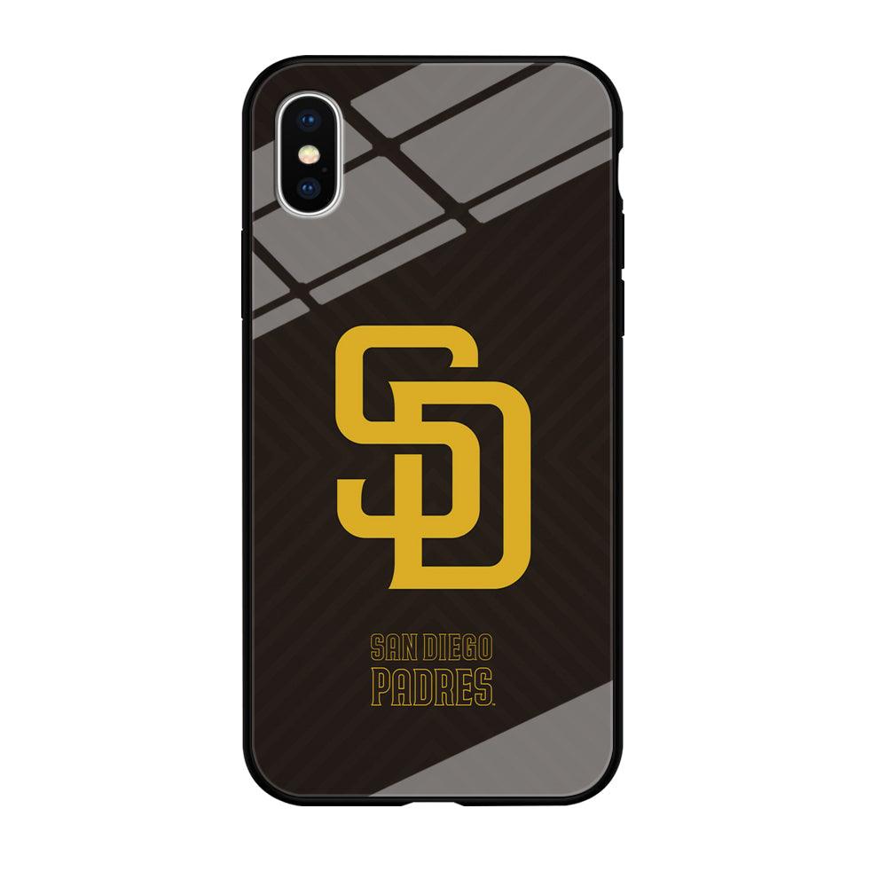 San Diego Padres Shape and Emblem iPhone XS Case-Oxvistore