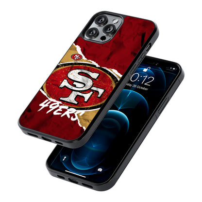 San Francisco 49ers Abstract 2D Rubber Phone Case