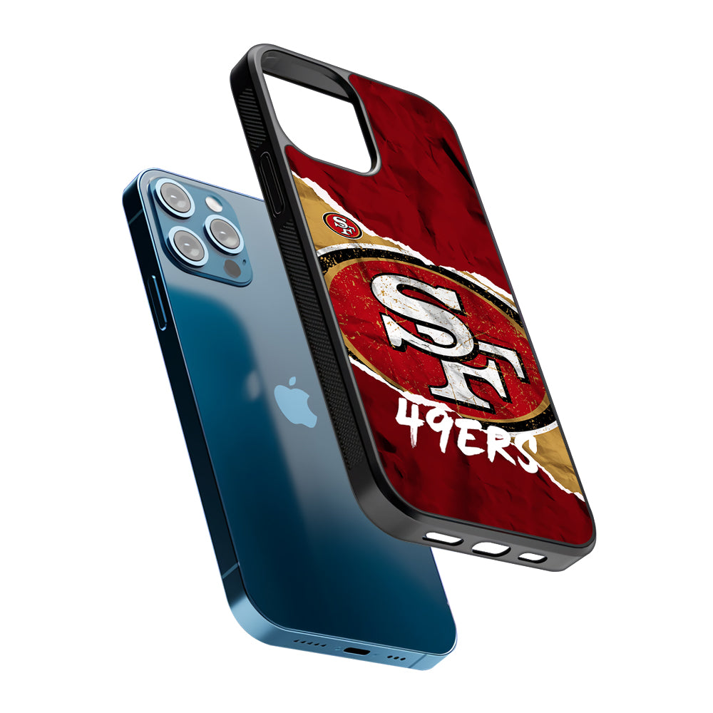 San Francisco 49ers Abstract 2D Rubber Phone Case