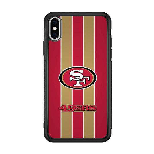 San Francisco 49ers Support for The Game iPhone X Case-Rubber Black (2D Case)-Oxvistore