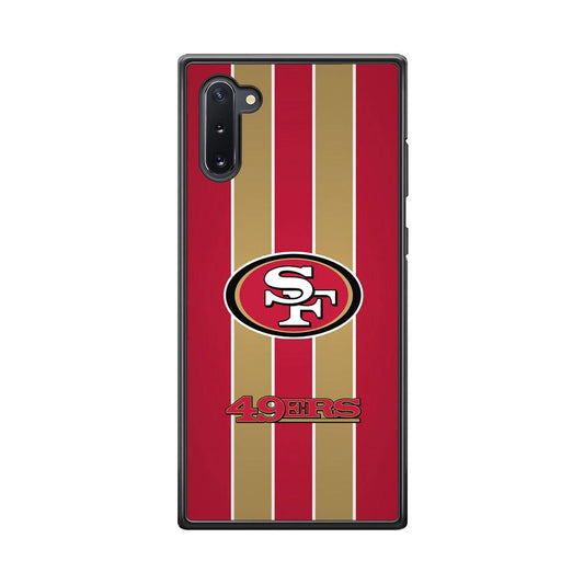 San Francisco 49ers Support for The Game Samsung Galaxy Note 10 Case-Rubber Black (2D Case)-Oxvistore