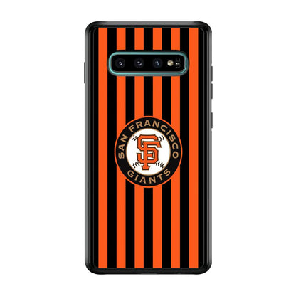 San Francisco Giants Emblem on Flag Samsung Galaxy S10 Plus Case-Oxvistore