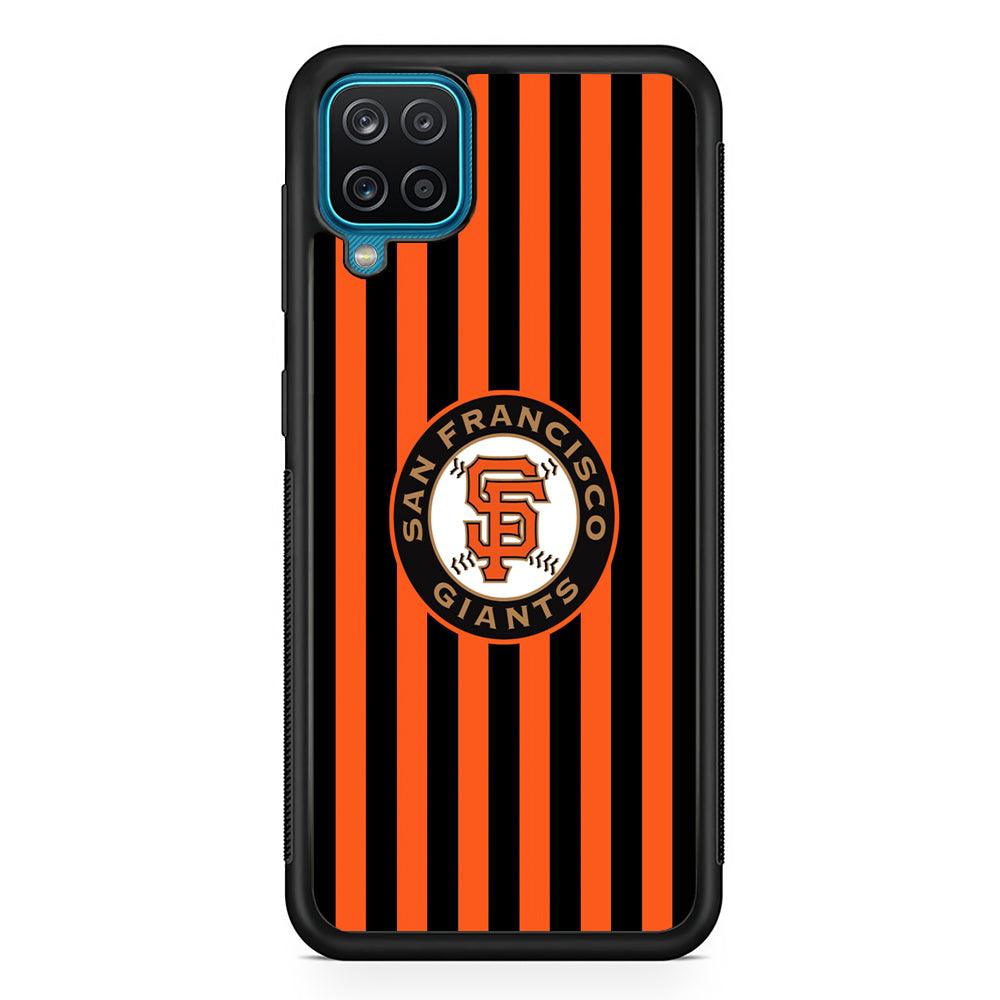 San Francisco Giants Emblem on Flag Samsung Galaxy A12 Case-Oxvistore