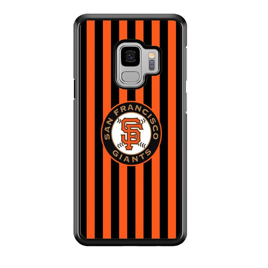 San Francisco Giants Emblem on Flag Samsung Galaxy S9 Case-Oxvistore