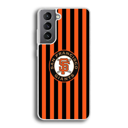 San Francisco Giants Emblem on Flag Samsung Galaxy S21 Case-Oxvistore