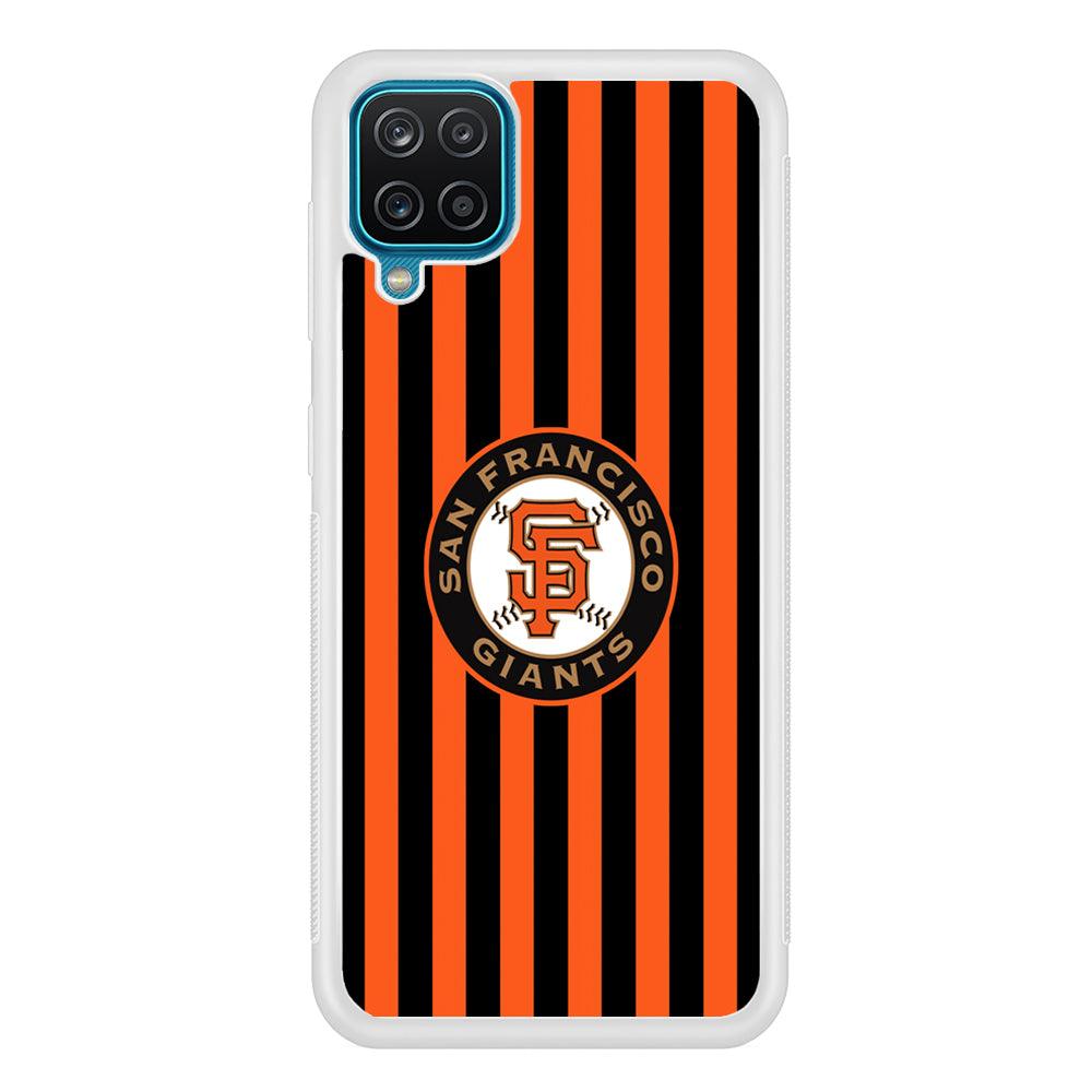 San Francisco Giants Emblem on Flag Samsung Galaxy A12 Case-Oxvistore