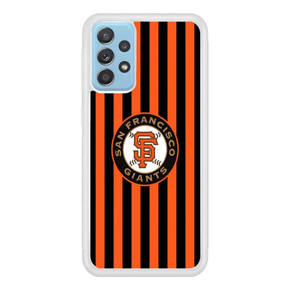 San Francisco Giants Emblem on Flag Samsung Galaxy A72 Case-Oxvistore