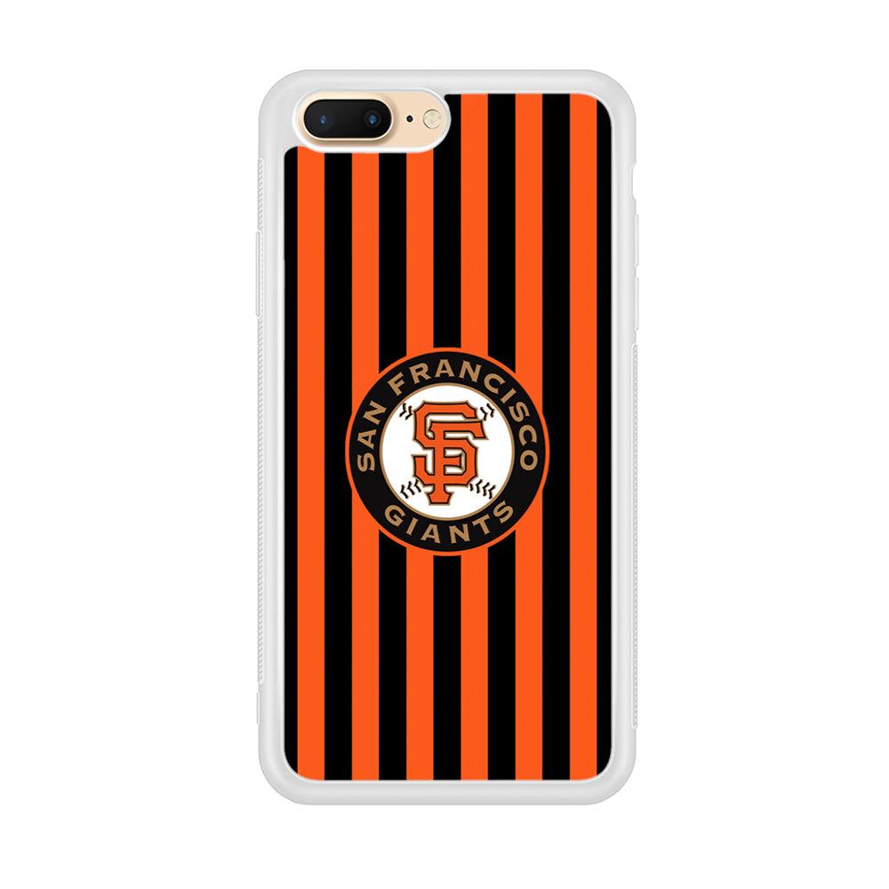 San Francisco Giants Emblem on Flag iPhone 8 Plus Case-Oxvistore