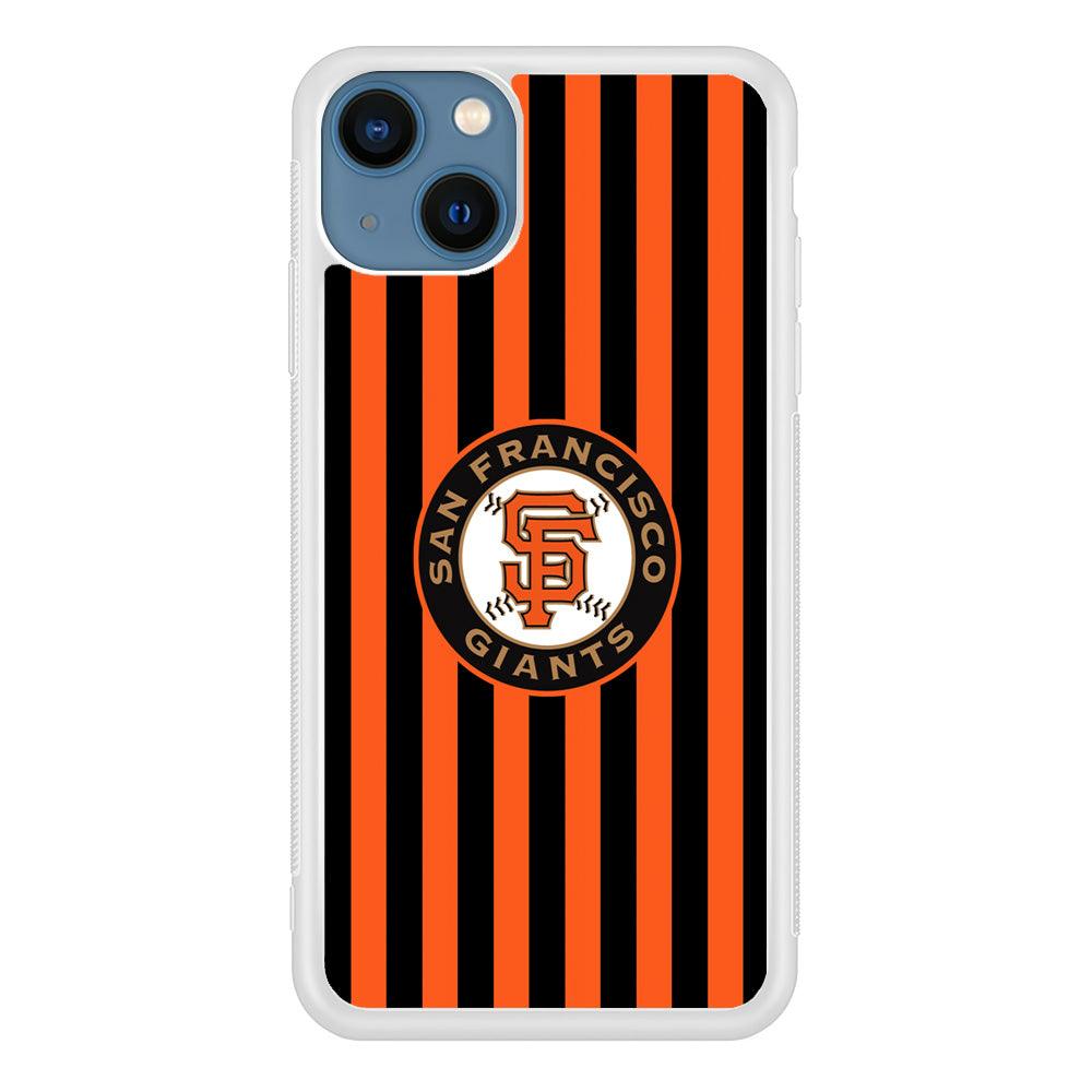 San Francisco Giants Emblem on Flag iPhone 15 Plus Case-Oxvistore