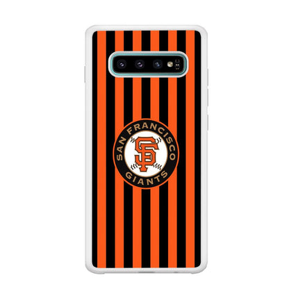 San Francisco Giants Emblem on Flag Samsung Galaxy S10 Plus Case-Oxvistore