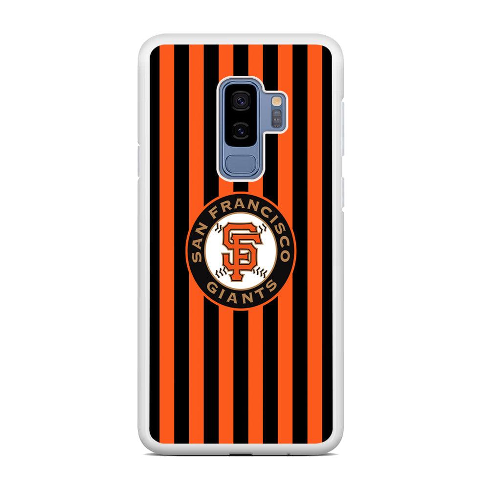 San Francisco Giants Emblem on Flag Samsung Galaxy S9 Plus Case-Oxvistore