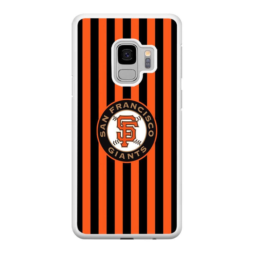 San Francisco Giants Emblem on Flag Samsung Galaxy S9 Case-Oxvistore