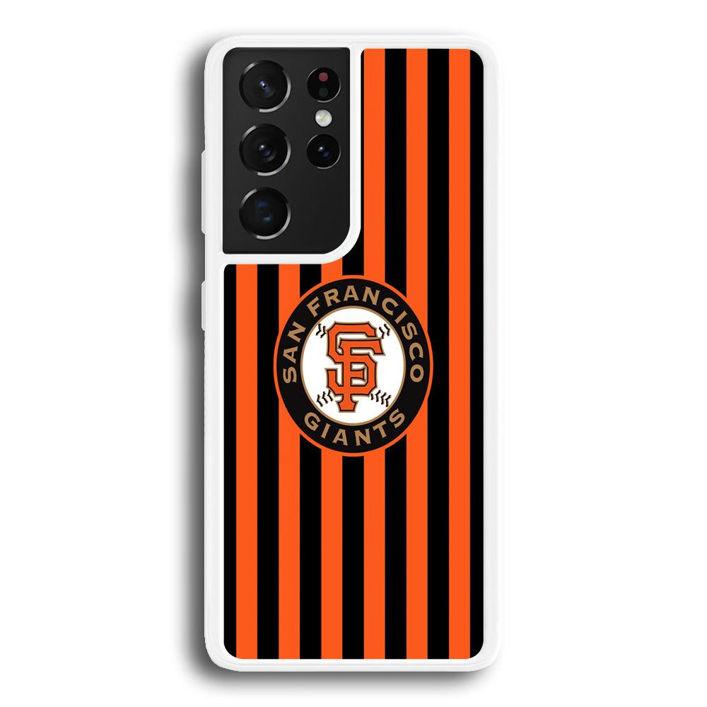 San Francisco Giants Emblem on Flag Samsung Galaxy S21 Ultra Case-Oxvistore