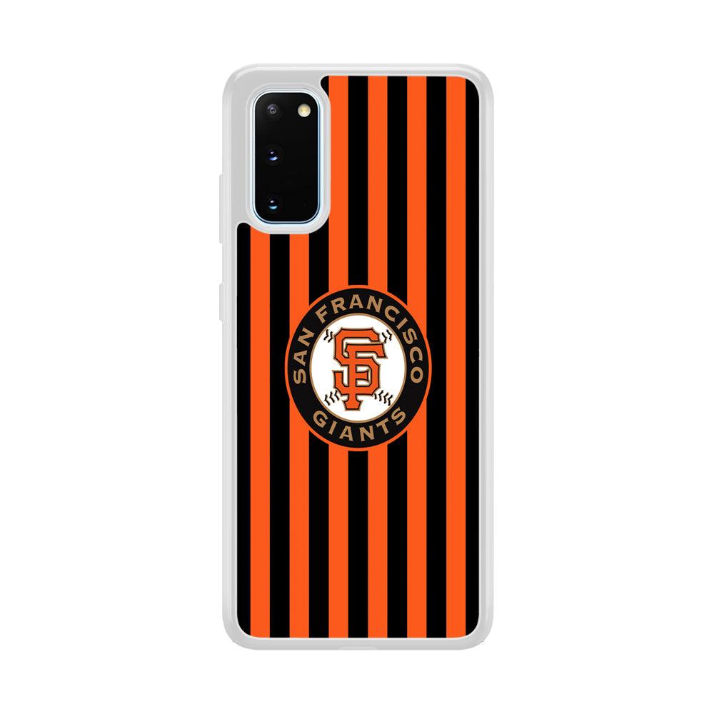 San Francisco Giants Emblem on Flag Samsung Galaxy S20 Case-Oxvistore