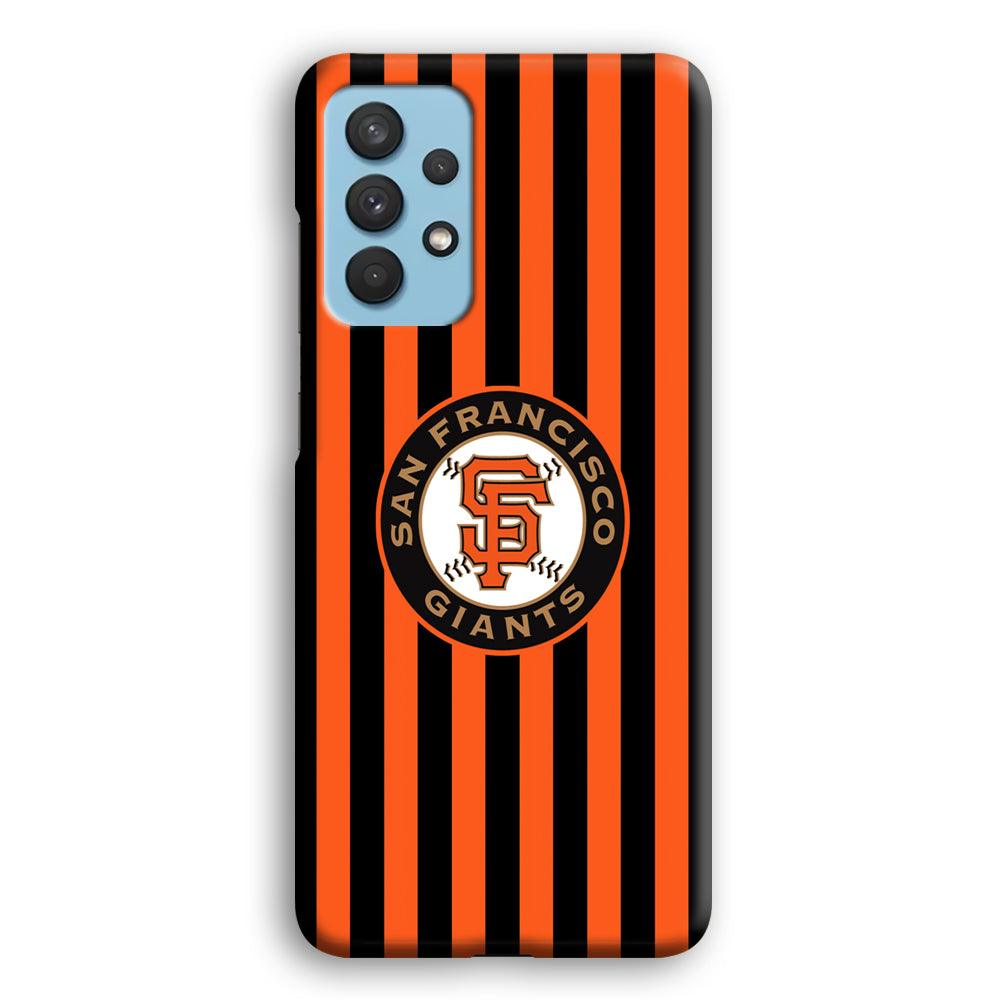 San Francisco Giants Emblem on Flag Samsung Galaxy A32 Case-Oxvistore