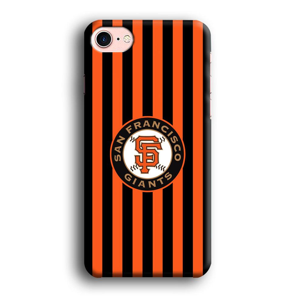 San Francisco Giants Emblem on Flag iPhone 8 Case-Oxvistore