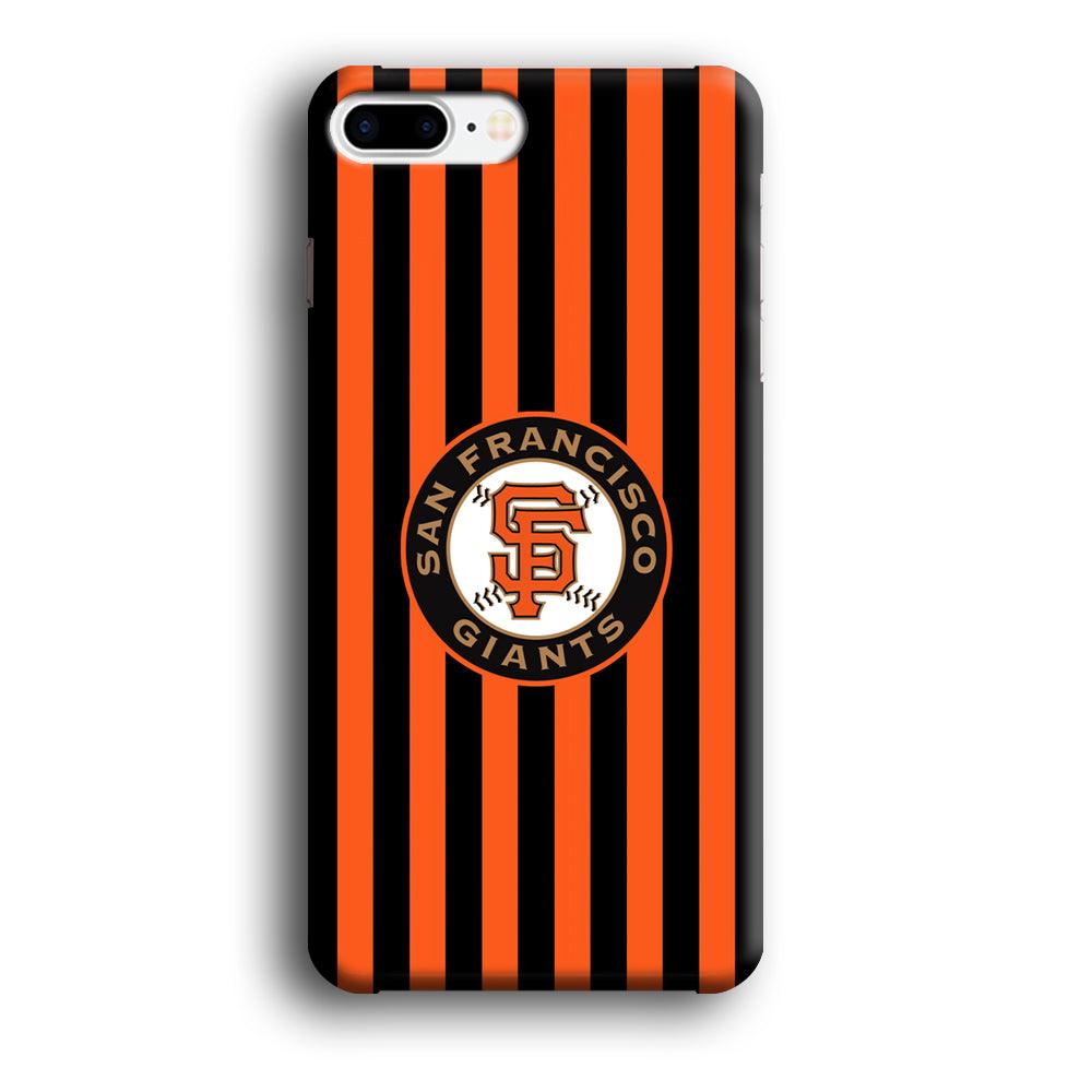 San Francisco Giants Emblem on Flag iPhone 8 Plus Case-Oxvistore