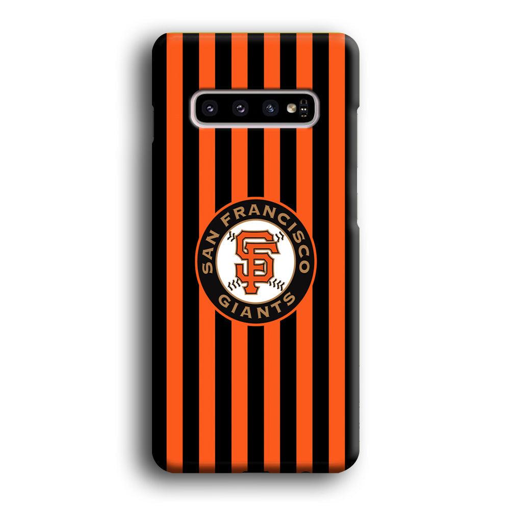 San Francisco Giants Emblem on Flag Samsung Galaxy S10 Case-Oxvistore