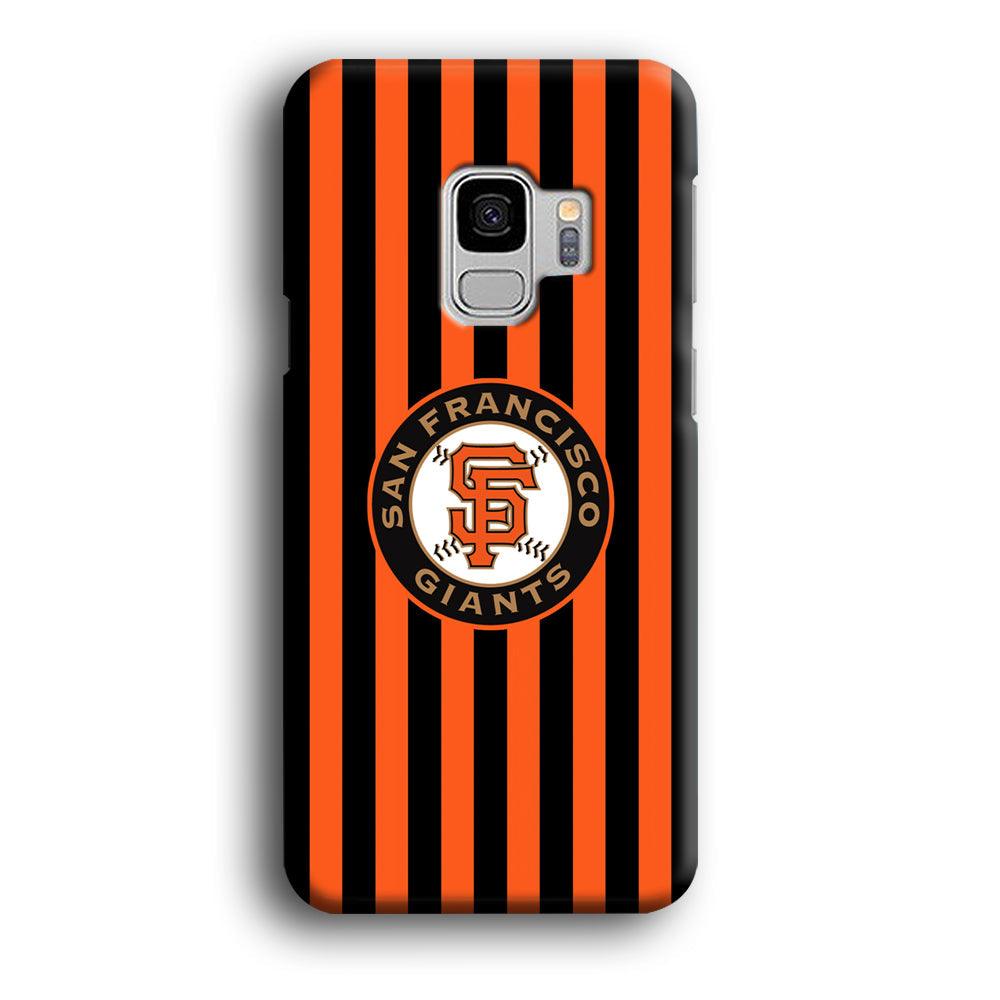 San Francisco Giants Emblem on Flag Samsung Galaxy S9 Case-Oxvistore