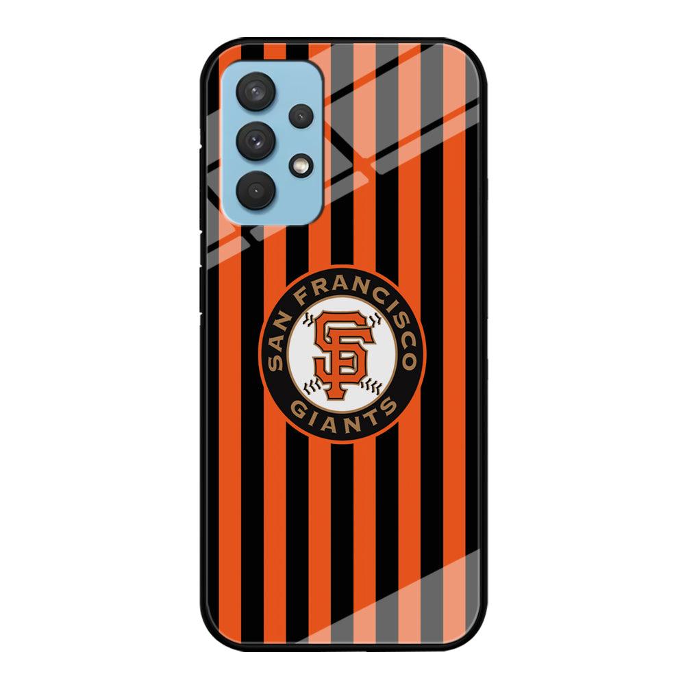 San Francisco Giants Emblem on Flag Samsung Galaxy A32 Case-Oxvistore