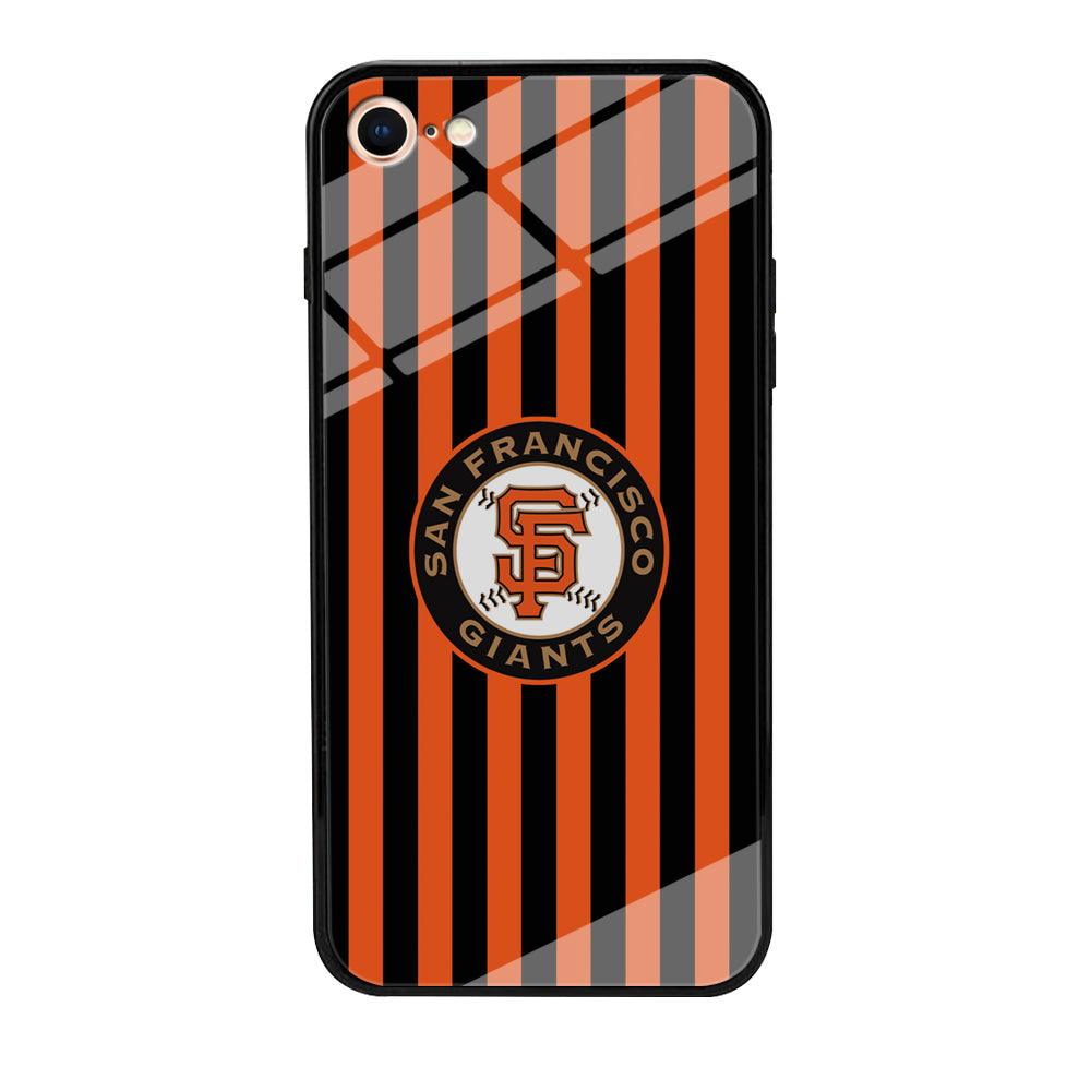 San Francisco Giants Emblem on Flag iPhone 8 Case-Oxvistore