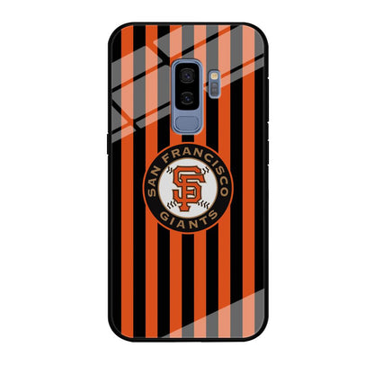 San Francisco Giants Emblem on Flag Samsung Galaxy S9 Plus Case-Oxvistore