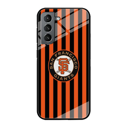 San Francisco Giants Emblem on Flag Samsung Galaxy S21 Case-Oxvistore