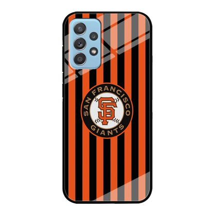 San Francisco Giants Emblem on Flag Samsung Galaxy A72 Case-Oxvistore