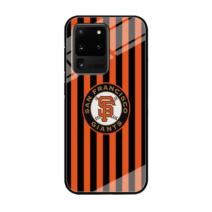 San Francisco Giants Emblem on Flag Samsung Galaxy S20 Ultra Case-Oxvistore