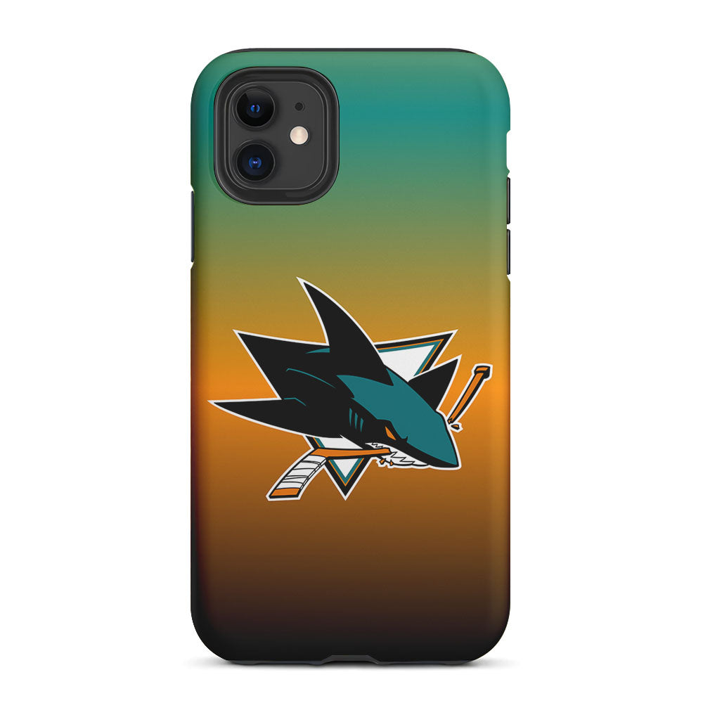 San Jose Sharks Gradient 2 in 1 Tough Phone Case