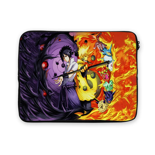 Sasuke Rinnegan Naruto Nine Tails Laptop Sleeve Protective Cover