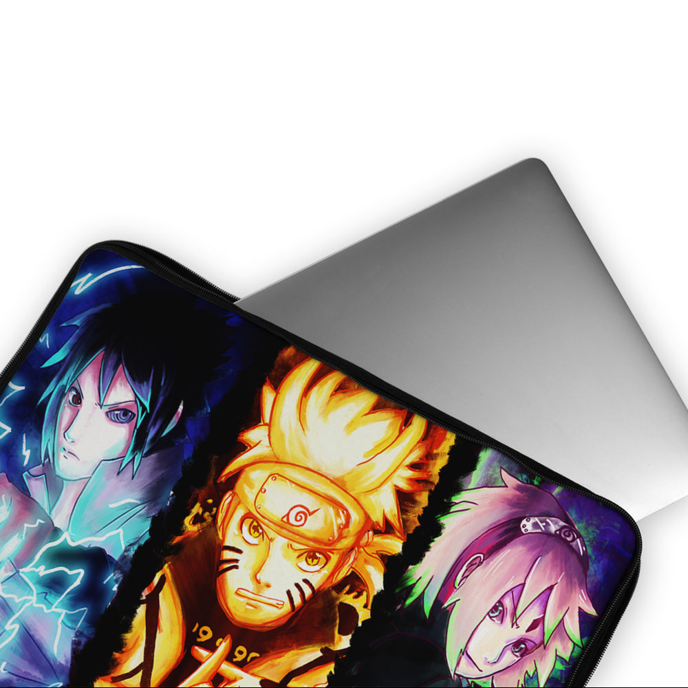 Sasuke, Naruto and Sakura Laptop Sleeve Protective Cover