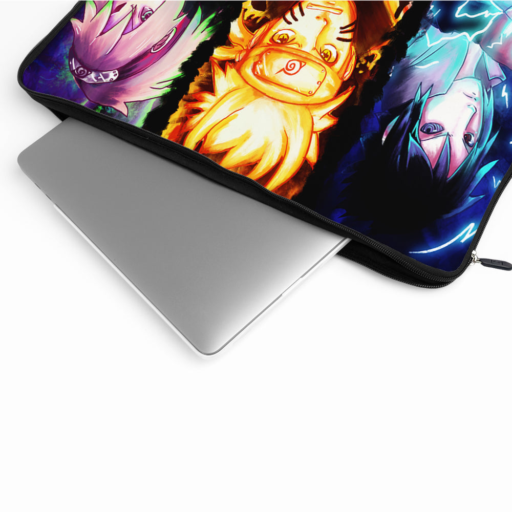 Sasuke, Naruto and Sakura Laptop Sleeve Protective Cover