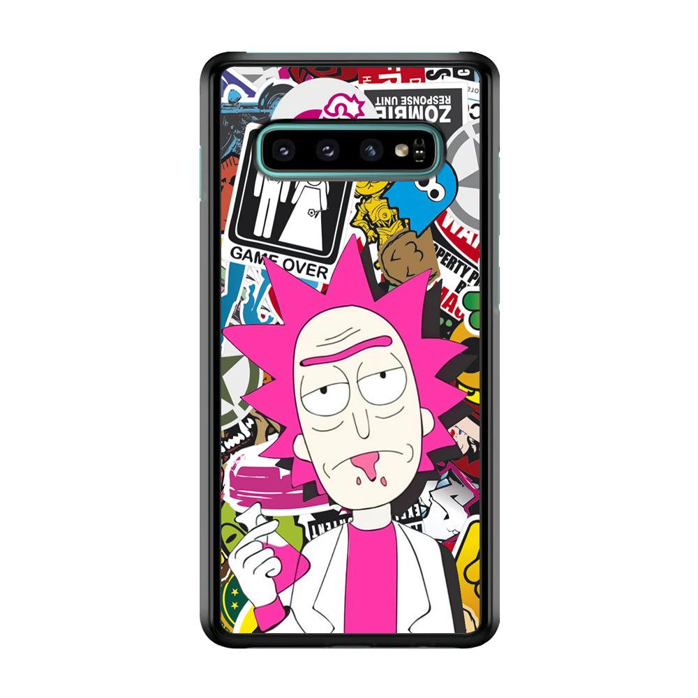 Science with Dr Sanchez Samsung Galaxy S10 Case-Rubber Black (2D Case)-Oxvistore