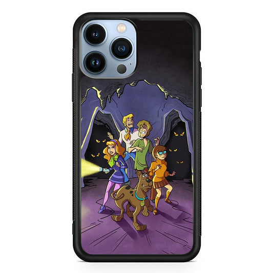 Scooby Doo Everybody Afraid iPhone 14 Pro Case-Rubber Black (2D Case)-Oxvistore