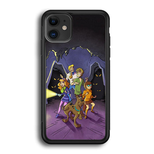 Scooby Doo Everybody Afraid iPhone 11 Case-Rubber Black (2D Case)-Oxvistore
