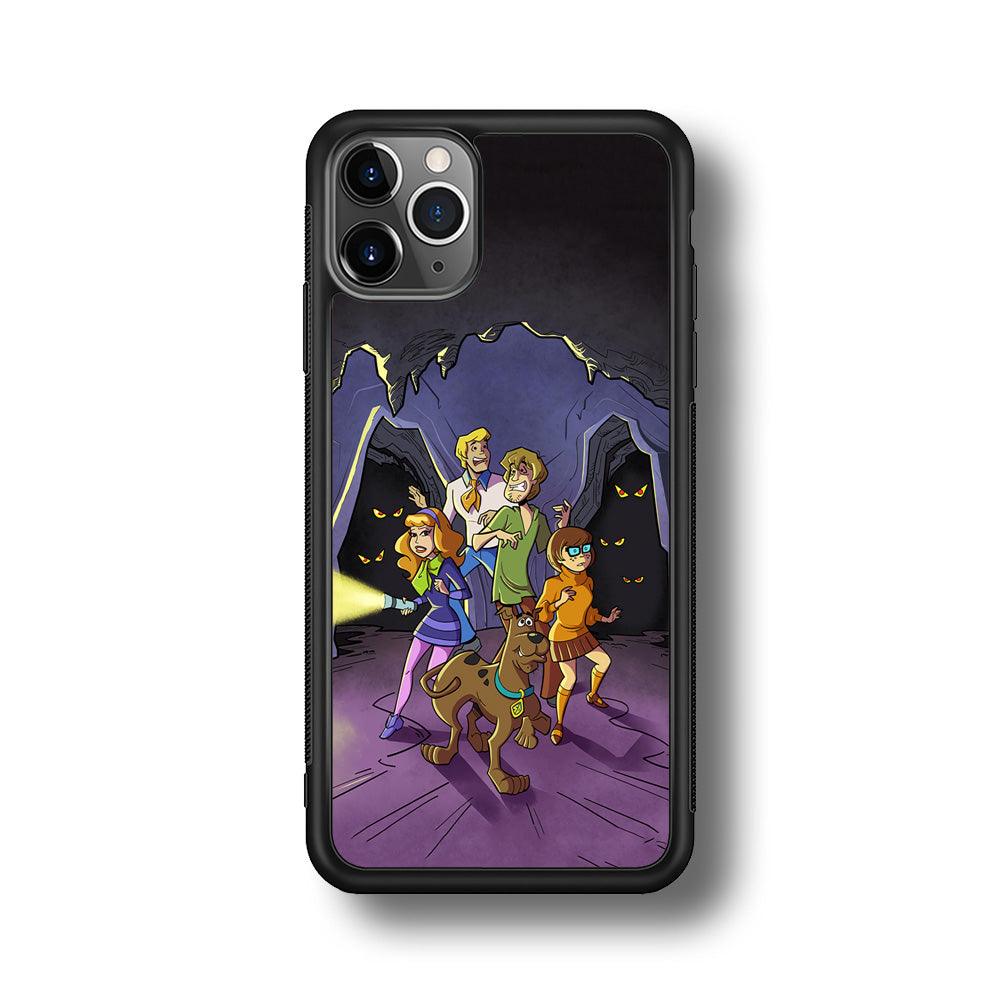 Scooby Doo Everybody Afraid iPhone 11 Pro Case-Rubber Black (2D Case)-Oxvistore