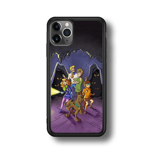 Scooby Doo Everybody Afraid iPhone 11 Pro Case-Rubber Black (2D Case)-Oxvistore