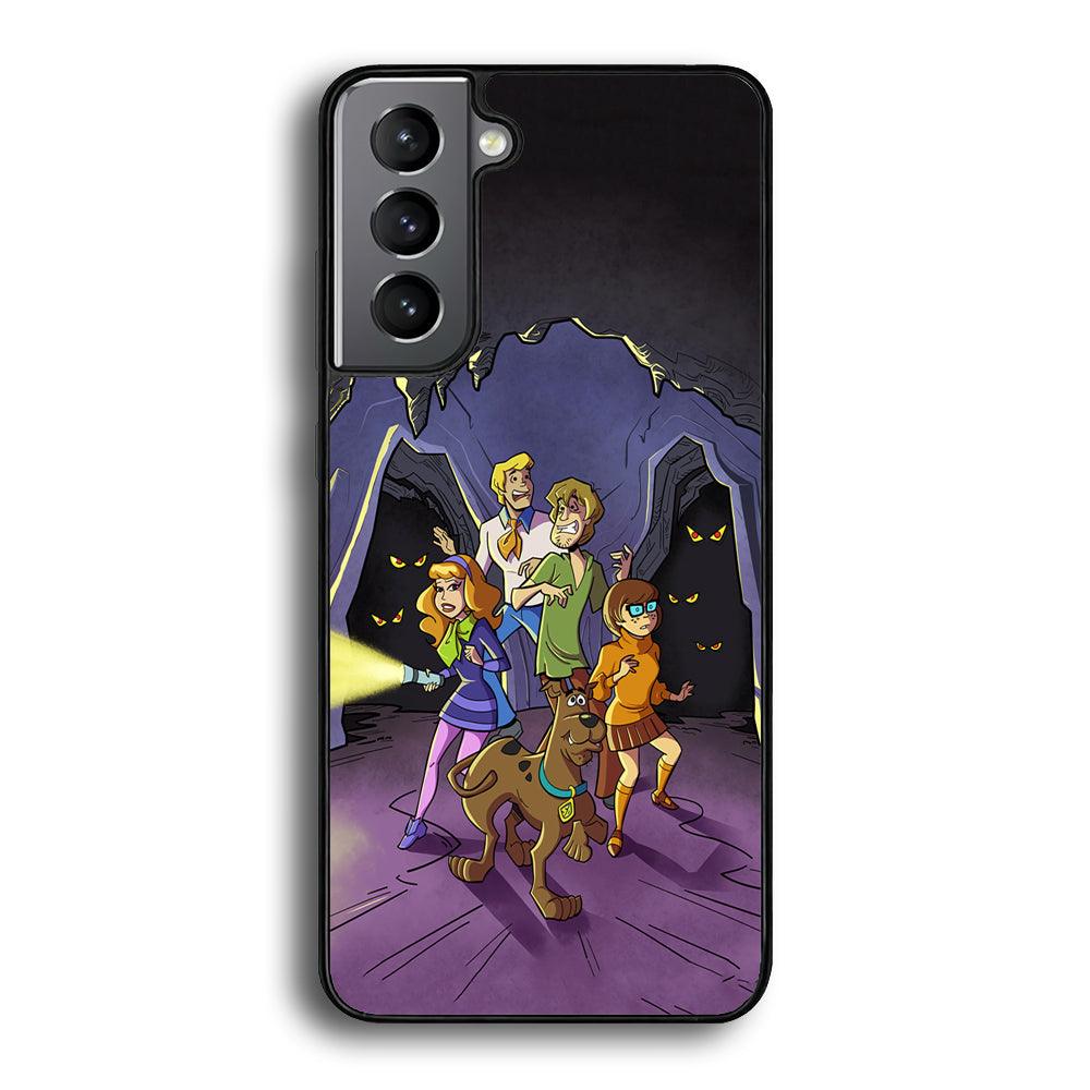 Scooby Doo Everybody Afraid Samsung Galaxy S23 Case-Rubber Black (2D Case)-Oxvistore