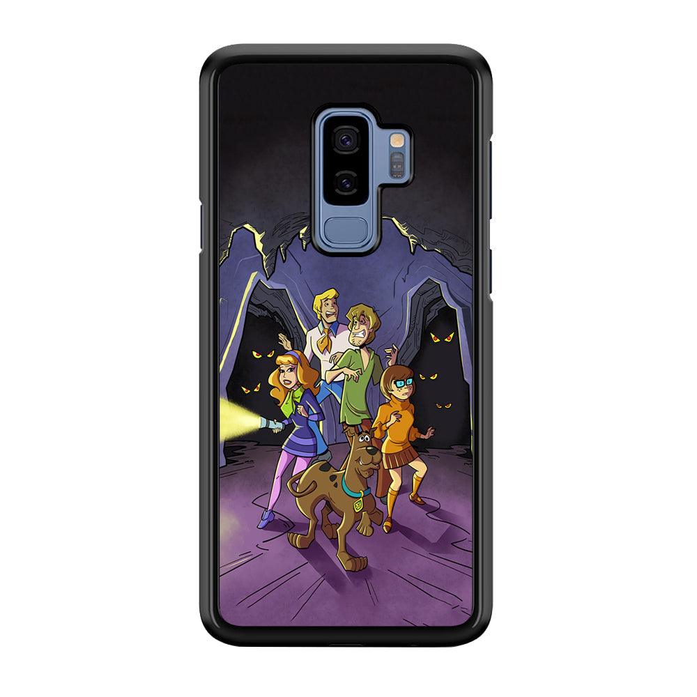 Scooby Doo Everybody Afraid Samsung Galaxy S9 Plus Case-Rubber Black (2D Case)-Oxvistore