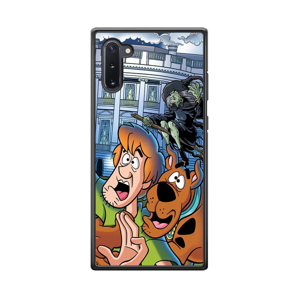 Scooby Doo Running From The Witch Samsung Galaxy Note 10 Case-Rubber Black (2D Case)-Oxvistore