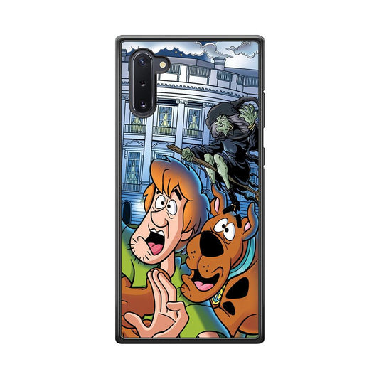 Scooby Doo Running From The Witch Samsung Galaxy Note 10 Case-Rubber Black (2D Case)-Oxvistore
