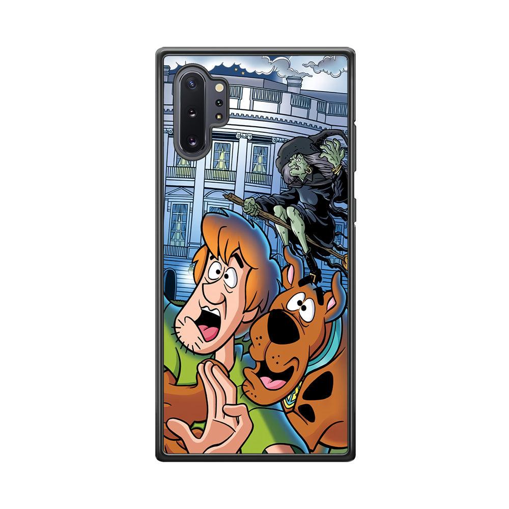 Scooby Doo Running From The Witch Samsung Galaxy Note 10 Plus Case-Rubber Black (2D Case)-Oxvistore