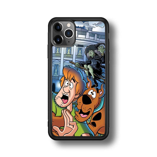 Scooby Doo Running From The Witch iPhone 11 Pro Case-Rubber Black (2D Case)-Oxvistore