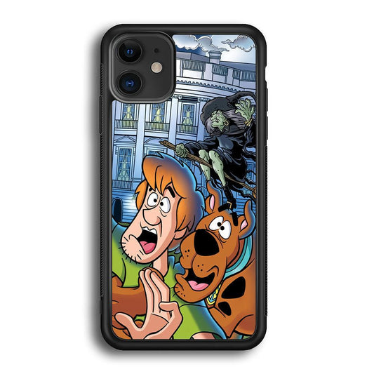 Scooby Doo Running From The Witch iPhone 11 Case-Rubber Black (2D Case)-Oxvistore