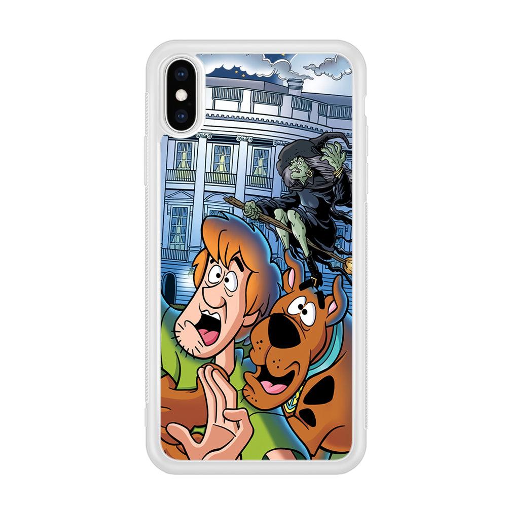 Scooby Doo Running From The Witch iPhone XS Case-Oxvistore