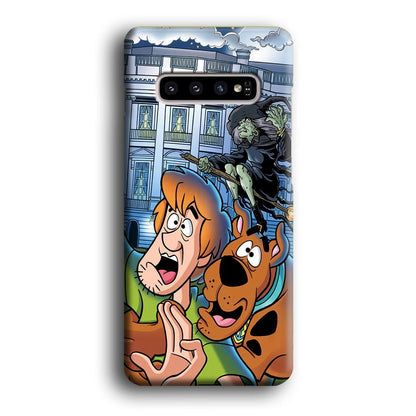 Scooby Doo Running From The Witch Samsung Galaxy S10 Plus Case-Oxvistore